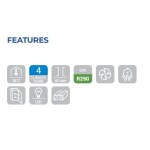 Πάγκος συντήρησης με κρυστάλλινες πόρτες QRG 2100 - GN 1/1